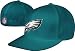 Fitted Sideline Flat Brim Philadelphia Eagles NFL Reebok Green Hat Cap, 7 5/8