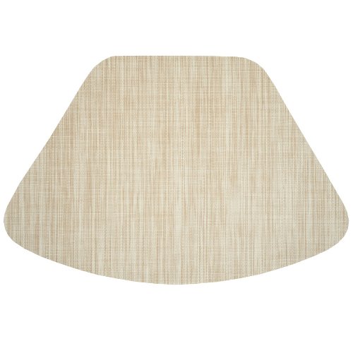 Cream/Tan Wipeable WedgeShaped Placemat for Round Tables Round