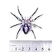 Dazzling Luxurious and Stylish Spider Clip Pin Brooch w/Rhinestone - Purple