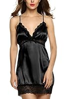 Avidlove Women's Sexy Lingerie Enchanting Satin Chemise Strap Nightgowns Sleepshirts