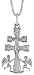 Sterling Silver Carabaca Cross Pendant, 1 in. (25mm)
