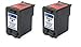 Remanufactured Ink Cartridge Replacement for HP 56 (2 Black 2 Pack)