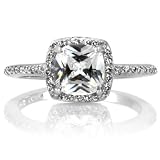 Liezels Engagement Ring - Cushion Cut CZ