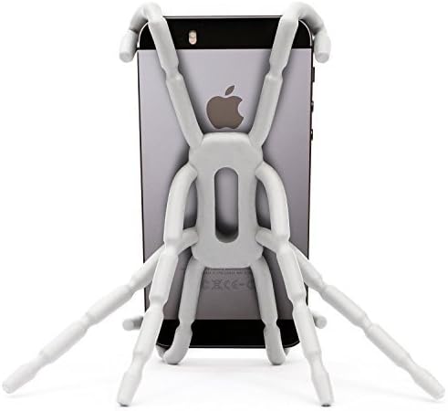 Newstylee Spiderpodium Portable Stand / Car Mount Holder for Iphone 5S/5C/5/4S/4, Samsung Galaxy S4/S3/S2/S (White)
