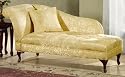 Furniture online: Delmar 62"w Left - back Chaise, 62"W W/O SKIRT, GOLD DAMASK