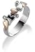 Sterling Silver & Rose Gold Ladies Scattered Heart Ring