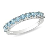Sterling Silver 3/4 CT TGW Sky Blue Topaz Fashion Ring