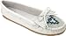 Minnetonka Women's Beaded Kilty Moccasin,White,6.5 M US