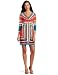 Jerseys - Nine West Women's Framed Tiles Printed Jersey Dress, Pool Combo, 6