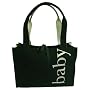 Kate Spade Coal Black Gold Canvas Diaper Baby Bag