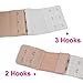 Topeakmart 3 x2 Hooks Ladies Womens Elastic Bra Extenders Extension, Pack of 3