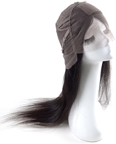 T1 Hair Grade 7A Brazilian Glueless Full Lace Wigs 10"- 30" 120% Density Brazilian Straight Human Hair Wigs Natural Black #1B (14")