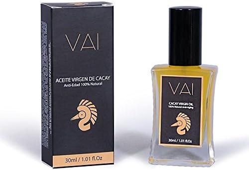 Cold Pressed Cacay Oil - Anti-aging skin care boasting the highest source of Vitamin A, E and linoleic acid than any other oils.This magic nut oil helps beat fine lines and wrinkles by VAI Cosmetics