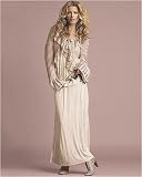 Shirred flounce skirt