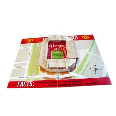MANCHESTER UNITED FC 3D POP UP BIRTHDAY CARD