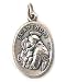 Saint Francis - Saint Anthony Two-sided Oxidized Medal - MADE IN ITALY
