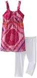 Amy Byer Girls 7-16 Print Chiffon Sleeveless Empire Legging Set