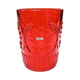 Le Cadeaux Break Resistant Drinkware Tumbler or Water Glass, Red