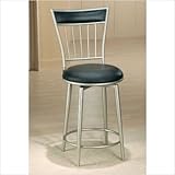 Benson 26" Black Vinyl Swivel Counter Stool
