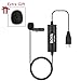 BOYA DM2 Broadcast-Quality Omnidirectional Lavalier Microphone Clip-on Lapel Mic Compatible with USB Type-C Devices Including Samsung Galaxy LG,HTC Google Pixel, Google Nexus, Other C Type Smartphone