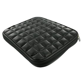 ASUS Eee PC 1005HA-PU1X-BK 10.1-Inch Memory Foam Netbook Laptop Sleeve Slipcase - Black Faux Leather