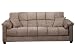 MEDLEY CONVERT-A-COUCH Click Clack SAGE Microsuede Upholstered Convertible Sofa Sleeper Bed