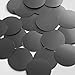 Round Sequin 40mm Black Matte Satin Metallic Couture Paillettes