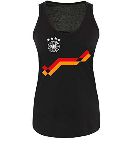 Luckja EM 2016 Deutschland Trikot Wunschname und Wunschnummer Motiv 18 Damen Tanktop