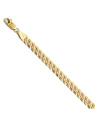 14k Yellow gold Leslies 5.75mm Beveled Curb Chain