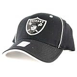 Oakland Raiders Black Knockout Flex Fit Baseball Hat