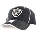 Oakland Raiders Black Knockout Flex Fit Baseball Hat