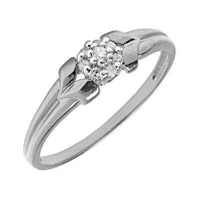 10K White Gold Diamond Cluster Promise Ring 414gxv7ZqUL 10K White Gold Diamond Cluster Promise Ring