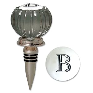 Door Knob Monogram Wine Stopper B by