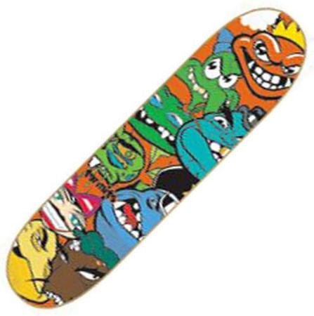 Childrens Toyshop  Toys : Termite Character Faces Mini Skateboard Deck - 7.25 in. x 29.75 in.
