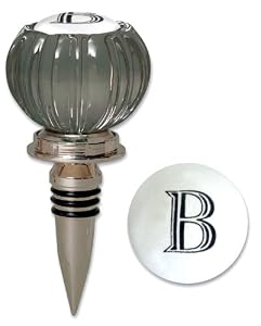 Door Knob Monogram Wine Stopper B