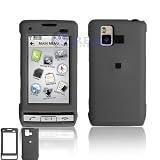 BlackRUBBERFEELSnap-OnCoverHardCaseCellPhoneProtectorforLGVX-9700DareVX9700[BeyondCellPackaging]