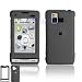 Black RUBBER FEEL Snap-On Cover Hard Case Cell Phone Protector for LG VX-9700 Dare VX9700