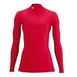 (アンダーアーマー)UNDER ARMOUR ロングスリーブモック WCM3685 アスレチック ウーマンズ コンプレッションベースレイヤー RED XL WCM3685 RED (RED/XL)