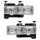 88-98 CHEVY C10 GMC SIERRA 92-99 GMC YUKON SUBURBAN 94-99 CHEVY TAHOE SUBURBAN CHROME HEADLIGHTS
