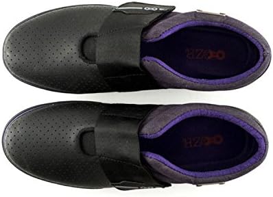 DZR Purp Casual Cycling Shoes - BLACK/PURPLE, 42