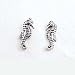 Sterling Silver Seahorse Post Earrings