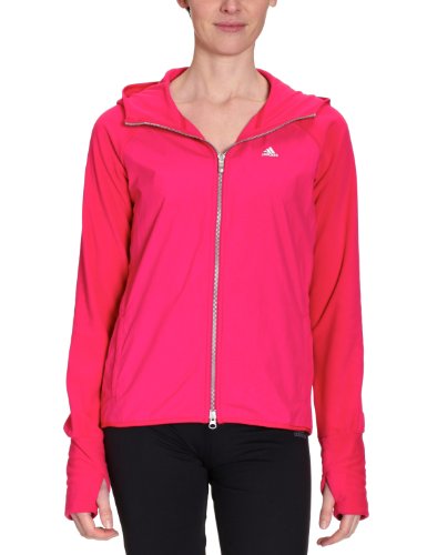 Adidas Damen Trainingsjacke Cl Q3 Hooded PF, sharp red f11/metallic silver/matte silver, 3 Preisvergleich