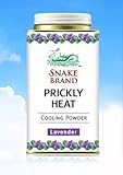 Snake Brand Prickly Heat Cooling Lavender Powder 150g.
