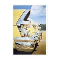 Yellow Chrome Wall Art by David Wendel - Small