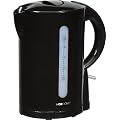 Clatronic 263302 WK 3331 Wasserkocher Cordless 1.7 Liter max 2200 Watt, schwarz