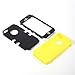 ATC Masione(TM) Hard Impact Resistance Case Rubberized Silicone Hybrid Case Cover with Kickstand For Apple iPhone 5 5G With Screen Protector & Stylus Pen (Black+Yellow)
