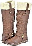 Qupid Push-03 Cognac Women Casual Boots