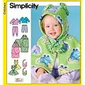 Simplicity Schnittmuster 7381 A Baby Top,H�schen,Cape,L�tzchen,Wickeldecke Gr. XXS - L