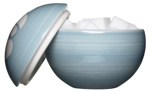 Sagaform Flora Sugar Bowl with Lid, Turquoise