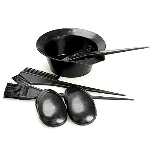 VktechÂ® Hair Salon Bowl Brush Oreilles Two Sides Comb Set for DIY Hair Dyeing Perm